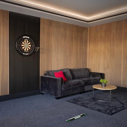 Winmau Darts Oche Line - High Visibility Throw Line Marker with Toe Markers for Consistent Stance - Self-Adhesive, Sticks to Hard Floors (Wood/Tile/Laminate) - Regulation Distance - style: Winmau Green