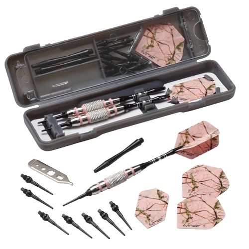 Fat Cat Realtree APC Pink Camo Soft Tip Darts with Storage/Travel Case, 16 Grams