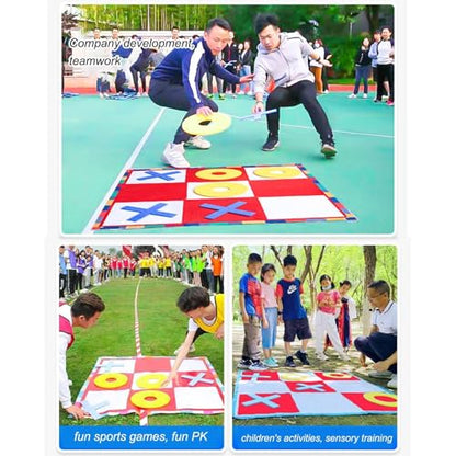 Outdoor Game - Giant 110x110cm Felt Board | Portable Lawn Backyard Multiplayer Family Party Team Building Camping Picnic Game Set Waterproof Outdoor Kids Adults Fun Activity