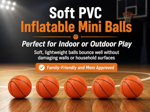 CALIKIWIPROS Mini Basketball Hoop Set Pro League Decorative Solid Wood Wall Mount, Includes 9’ Hoop & 5 mini Basketballs, Classic Look with Colors Matching Some pro Teams. - style: Pro Jr Black white