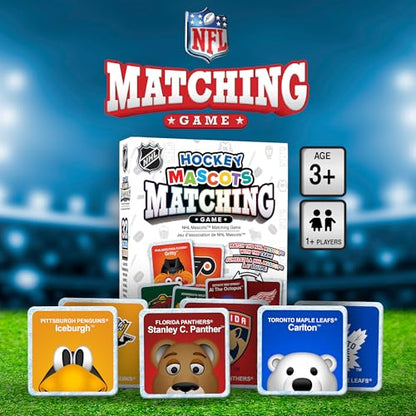 Masterpieces NHL Mascots Matching Game, Officially Licensed Memory Cards