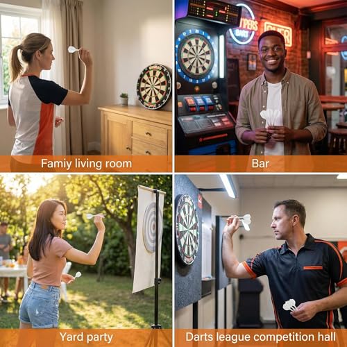 Integrated Dart Shaft and Flights Set Ten Pack for Stable Lightweight Throwing Performance - color: white