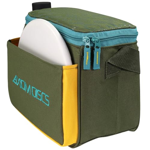 Axiom Discs Cell Disc Golf Starter Bag (Choose Your Favorite Color) - color: Olive/Tropic Blue/Golden Yellow
