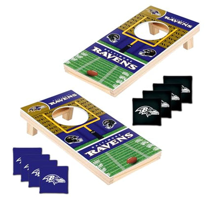 MasterPieces Officially Licensed NFL Tabletop Cornhole for Adults - style: Baltimore Ravens