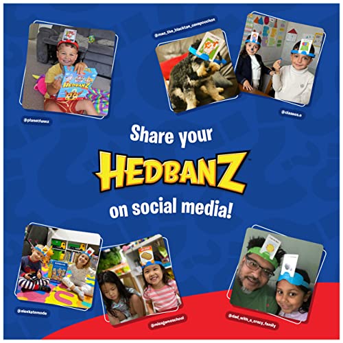 Hedbanz, Quick Question Picture Guessing Family Game for Game Night Headbands Board Game, for Adults and Kids Ages 7 and Up (Edition May Vary) - style: Older Edition May Vary Hedbanz