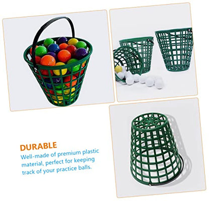 balacoo Plastic Baskets for Golf Balls Outdoor Golfball Storage Container Easy to Carry Ball Rack Holder