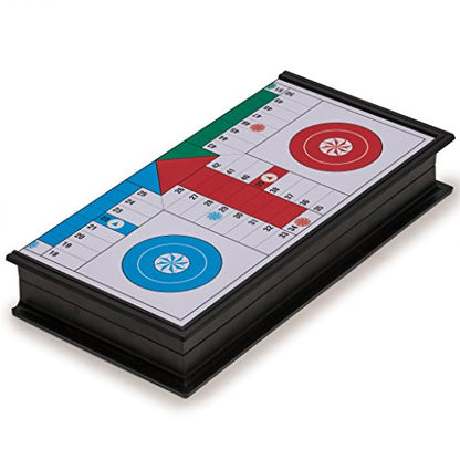 Magnetic Ludo Travel Game Set – 9.8" Folding Board for Classic Portable Strategy Play – Yellow Mountain Imports
