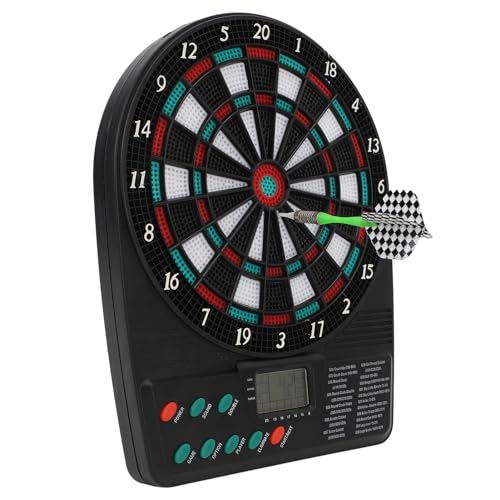 Electronic Dartboard Set Automatic Scoring Soft Tip Dartboard with Multiple Game Modes for Family Entertainment