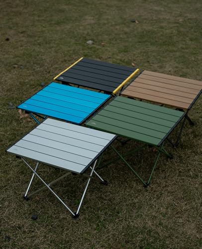 iClimb Ultralight Compact Camping Folding Table with Carry Bag (Green - S) - color: Green, size: Small