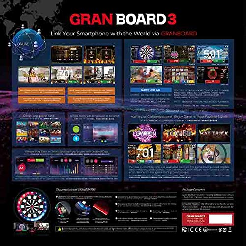 GRANBOARD3s Bluetooth Electronic Dartboard - Green