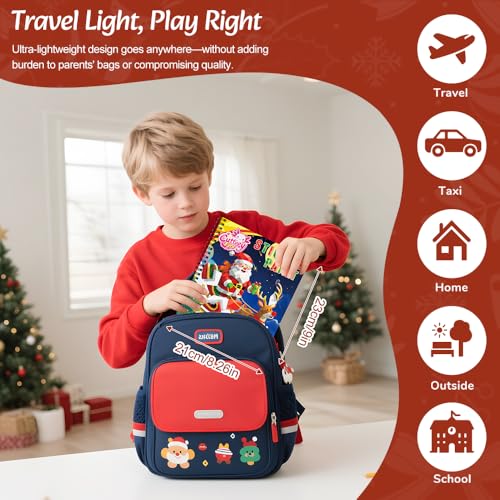 CutteeyFyry 4PCS Paint by Number Sticker Book - Christmas Crafts & Acitivity Puzzles Book for Kids Ages 4-10, Travel Toys for Road Trip & Airplane,Perfect Christmas Gifts & Basket Stuffers for Kids - color: Christmas