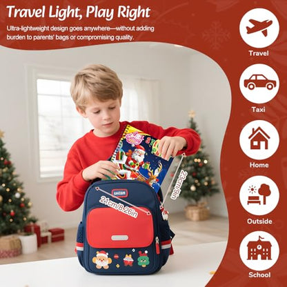 CutteeyFyry 4PCS Paint by Number Sticker Book - Christmas Crafts & Acitivity Puzzles Book for Kids Ages 4-10, Travel Toys for Road Trip & Airplane,Perfect Christmas Gifts & Basket Stuffers for Kids - color: Christmas