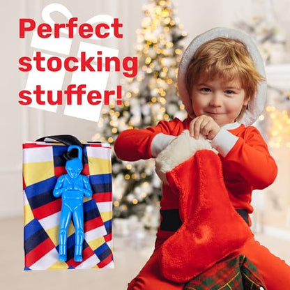 NUTTY TOYS Parachute Toys for Kids - Tangle Free Outdoor Flying Parachute Men, Top Indoor & Outside, 3 4 5 6 7 8 9 10 11 12 Year Old, Best Christmas Stocking Stuffers Idea 2026 Unique Boy & Girl Gifts - style: Rainbow