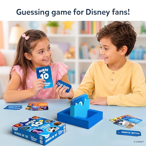Skillmatics Guess in 10 Disney, Card Game for Girls, Boys, Kids, Teens, Adults Who Love Cinderella, Mickey Mouse, Moana, Travel Toy, Screen-Free Fun, Gifts for Ages 6, 7, 8, 9 and Up - style: 1. Disney
