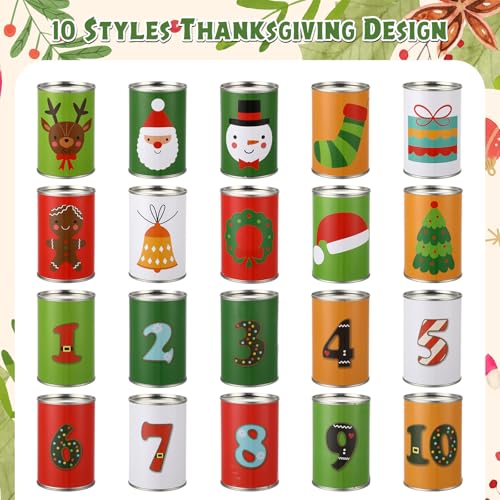HyDren 13 Pcs Christmas Carnival Can Bean Bag Toss Games for Kids Adults Throwing Can Game for Birthday Family Festive Holiday Homeschooling Backyard Indoor Outdoor Supplies - style: Christmas