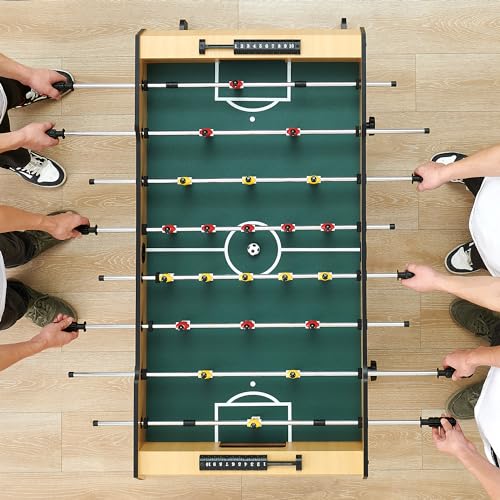GAOMON 48 Inch Foldable Foosball Table, Soccer Table Game for Kids and Adults, Arcade Table Soccer for Home, Indoor Game Room Sport, Easy Assembly
