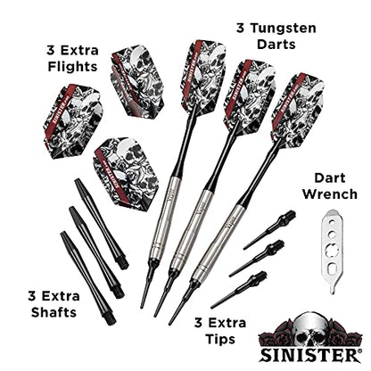 Viper Sinister 95% Tungsten Soft Tip Darts - size: 18 grams, style: Beveled Barrel