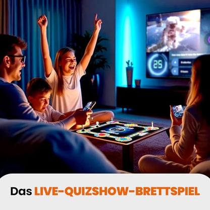 Outsmarted - The Live Quiz Show - Remote Board Game - More Than 10000 Multimedia Questions and Updates, Live TV Quiz Show, Family Game Night - Games for Adults, Teens and Kids - Ages 8+ -2024 Version - style: 2025 Edition