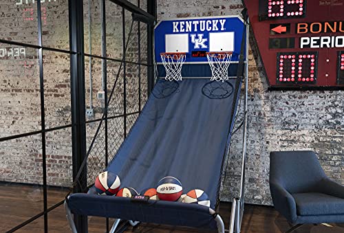 Pop-A-Shot - Home Dual Shot with NCAA Graphics l Sensor Scoring l 16 Game Modes l 7 Balls l Foldable Storage l for All NCAA Fans - style: Kentucky Wildcats