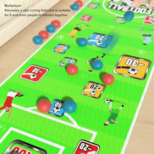 Tabletop Ball Game,Portable Easy to Set Up Interactive Puzzle Multiplayer Plastic Steel Nonwoven Basketball Soccer Golf Balls Game for Kids Adults Family (Soccer) - size: Soccer