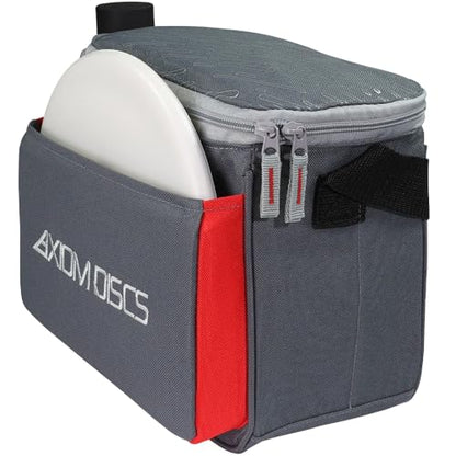 Axiom Discs Cell Disc Golf Starter Bag (Choose Your Favorite Color) - color: Dark Gray/Red