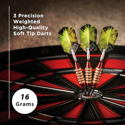 Viper Spinning Bee Soft Tip Darts with Casemaster Storage/Travel Case, 16 Grams - color: Red