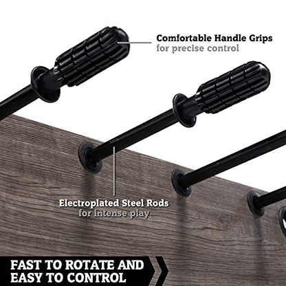 Hall of Games Foosball Tables Multiple Styles, Soccer with Durable & Stylish Designs with Tabletop Sports Soccer Balls, Perfect for Family Game Rooms | Multiple Styles - style: 48" - Charleston
