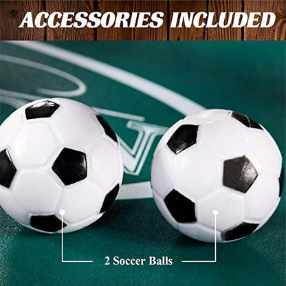 Barrington Foosball Multiple Styles Soccer Foosball Tables, Durable & Stylish Designs with Tabletop Sports Soccer Balls, Perfect for Family Game Rooms - style: 58. Richmond
