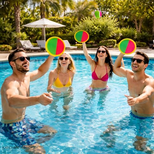 KatchOn, Toss and Catch Ball Game | Outdoor Toys for Kids Yard Games Beach Toys Outside Games, Summer Party Favors for Kids, Velcro Ball and Catch Game, Pinata Stuffers, Goodie Bags Stuffers