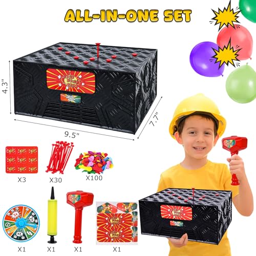 LovesTown Balloon Pop Game, Blast Box Board Games for Family Night Juegos De Mesa Birthday Gifts Party Supplies for Adults and Kids