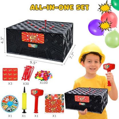 LovesTown Balloon Pop Game, Blast Box Board Games for Family Night Juegos De Mesa Birthday Gifts Party Supplies for Adults and Kids