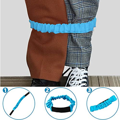 JOYIN Easter 33PCS Potato Sack Race Jumping Bags, Spoon and Egg Race, 6 Players Legged Relay Race Bands Elastic Tie Rope for Easter Theme Party Favor, Outside Lawn,Eggs Hunt Game Activities