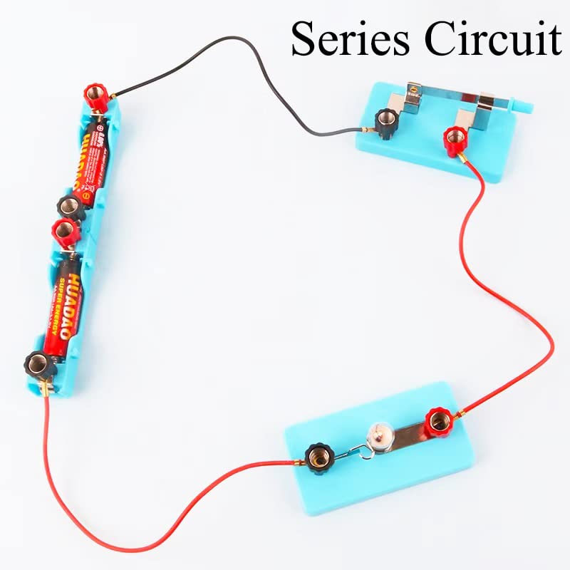 Kids Electric Circuit STEM Experiment Kit, Physics Learning Set for Series & Parallel Circuits, Teaching Supplies for Classroom & Homeschool Students