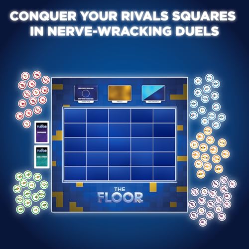 The Floor Board Game by TOMY - Officially Licensed Strategic Trivia Competition Based on the Hit TV Show - Fast-Paced Party and Family Game Night Activities - 2-10 Players - Ages 10 Years and Up