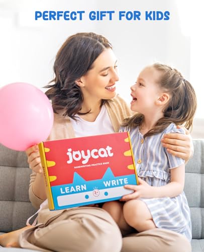 JoyCat Preschool Learning Activities 48 Reusable Pages, Handwriting Practice for Kids Toddlers, Tracing Letter Number Workbooks, Educational Autism Busy Book, Learning Gift Toys for 3 4 5 Year Olds - style: 1. Trace & Write
