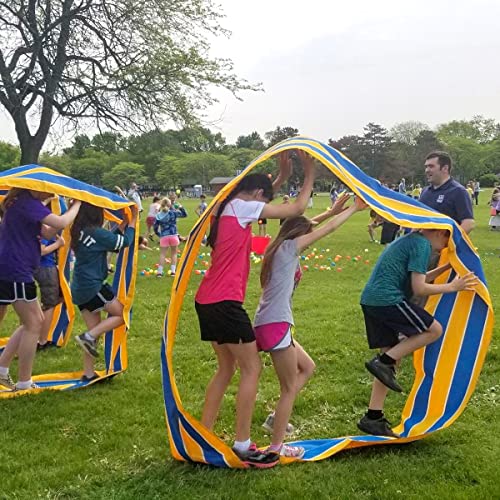 KINDEN Teamwork Games Group Learning Activity Fun Playing Run Mat for Kids and Adults Field Day Game - color: 2pcs Color002-20ft