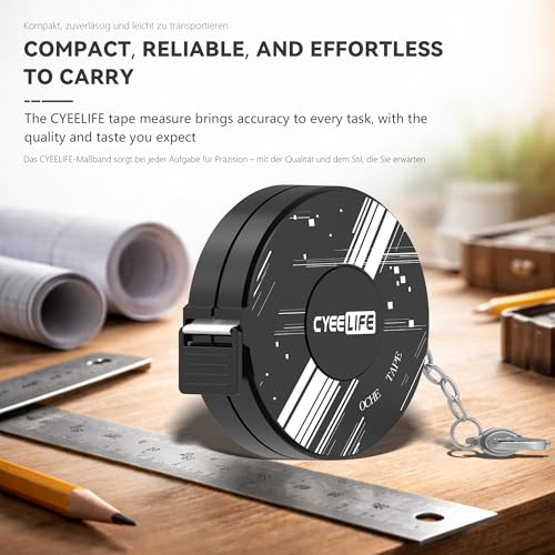 CyeeLife Retractable Dartboard Measure and Oche Guide,Darts Oche Tape Measure for Easy Set Up