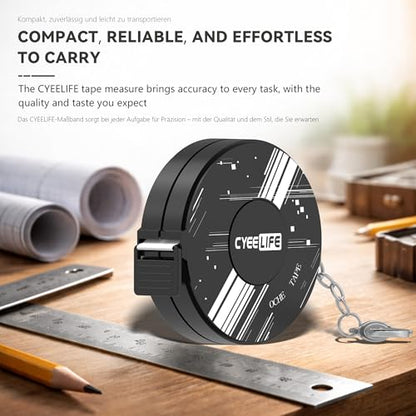 CyeeLife Retractable Dartboard Measure and Oche Guide,Darts Oche Tape Measure for Easy Set Up