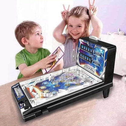 PHATM Desktop Marble Arcade Electronic Pinball Game Machine with Lights Sounds Retro Mini Tabletop Game Arcade Machine for Small Rooms or Apartments