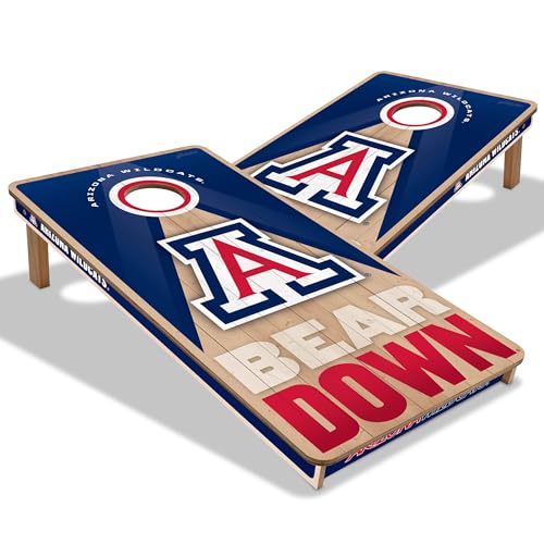 YouTheFan NCAA 2' x 4' Slogan Series Professional Wood Cornhole Game - color: Arizona Wildcats