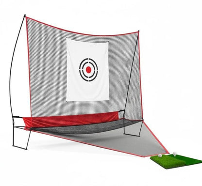 Professional Golf Practice Net - 10x8FT Large Backyard Hitting Net & Automatic Ball Return Design for Outdoor Driving Range Adults Training