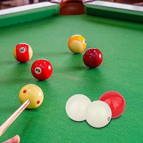 Colaxi 3Pcs Carom Balls Set Improve Skills Billiard Pool Balls for Men Beginner