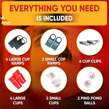 The Addictive Clip and Play Table Pong Game for All Ages - Transform Any Surface Into a Party Zone | Ideal for Family Fun, Parties, and Gifts - style: Core Game