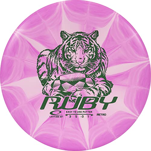 Latitude 64 Beginner Retro Burst Disc Golf Starter Set | Set Includes a Retro Ruby, Retro Pearl, and a Retro Diamond | Disc and Stamp Colors Will Vary (3 Discs)