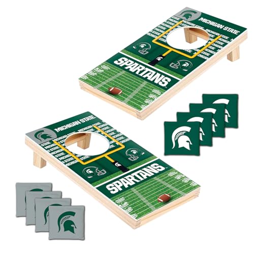 MasterPieces NCAA Syracuse Orange Tabletop Cornhole Game - Home Decor - style: Michigan State Spartans