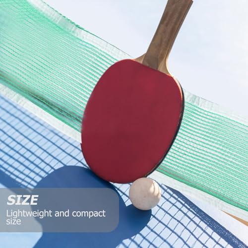CHILDWEET Standard Table Tennis Net with Bright Emerald Polymer Mesh Easy to Install and Outdoor Sports Netting for Backyard Pong Tables and Serving Play