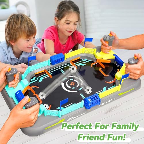 Mini Soccer Board Game for Kids: Foosball Table Game for Boys Age 6 7 8-12 | Family Fun Ages 3-12 Kids Adults - 60-Second No-Tool Setup - Pinball Machine Soccer Toy Birthday Gift for Indoor Outdoor Play