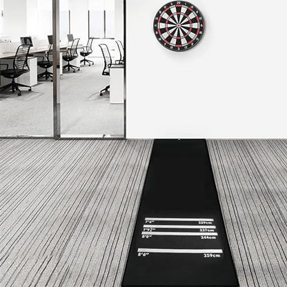 Dart Mat Throw/Toe Line Floor Marker Professional Rubber Darts Mat for Home Pub Party (118 x 23.6in)