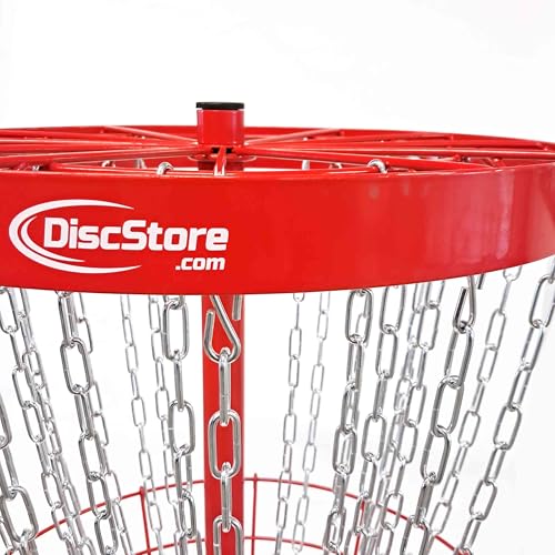 Disc Store Grow The Sport Pro Disc Golf Portable Basket - Carrying Bag Optional - color: Red