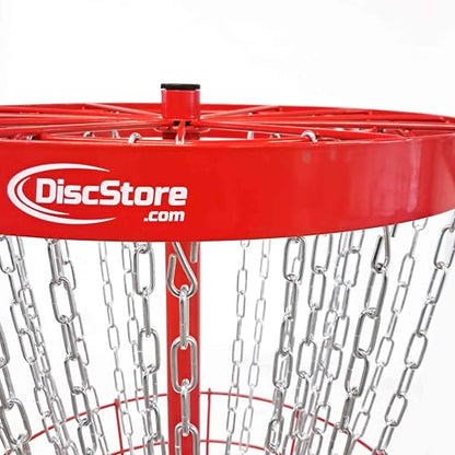 Disc Store Grow The Sport Pro Disc Golf Portable Basket - Carrying Bag Optional - color: Red